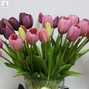 Bouquet da Sposa di Tulipani Artificiali in PVC di Alta Qualità all'Ingrosso Effetto Real Touch per Decorazione di Matrimoni e Hotel - Product Image 3