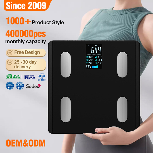 Factory OEM Smart Blue Tooth Body Scale 180kg Digital Weight Full Body Fat Weight Bathroom Weigh Scales