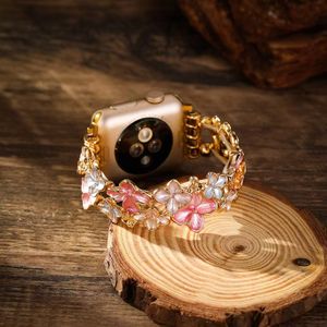 Vente chaude femmes montre intelligente <span class=keywords><strong>bracelet</strong></span> élastique bracelets perlés pour <span class=keywords><strong>bracelet</strong></span> de montre <span class=keywords><strong>apple</strong></span> 8/7/6/5/4/3/2 - Product Image 2