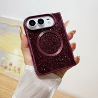 Nouvelle coque de téléphone tendance avec protection caméra, luxe, diamants, étui scintillant antichoc pour iPhone 18 Duo