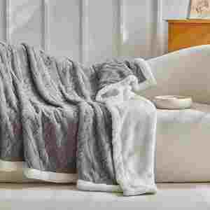 Winter Thick Comfortable <b>Blanket</b> Twist Double Layer Taffeta Fleece for Office Air Conditioning Shawl <b>Throw</b> <b>Blanket</b> - Product Image 5