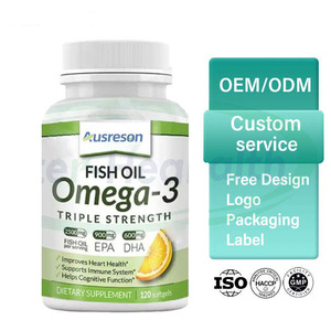 Cápsulas de Aceite de Pescado Omega-3 DHA para Adultos, Suplemento para la Salud, 500 mg/600 mg, OEM ASAP - Product Image 2