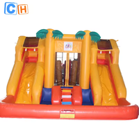 Toboggan gonflable commercial bon marché, toboggan gonflable géant à rebond, toboggan gonflable pour adultes pour enfants