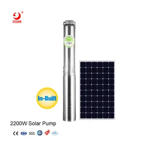 Moteur de pompe à eau solaire 2200W 4 pouces de pompe submersible solaire pour système d'irrigation agricole