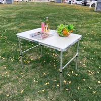 Table pliante en alliage d'aluminium pour l'extérieur, table multifonctionnelle, table et chaises réglables portables, pique-nique, camping
