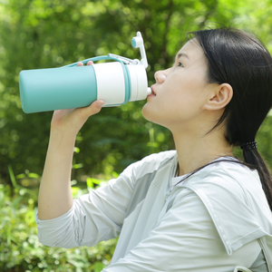 Bouteille d'eau pliable en silicone légère, sans BPA, portable, pour le sport, la gym, les voyages, pour enfants - Product Image 3