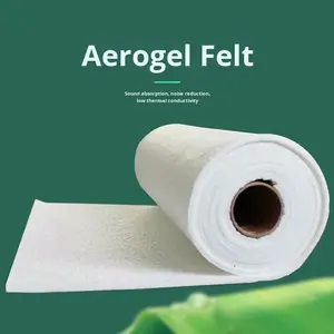 Feutre en nano-aérogel de fibre de verre, rouleau de 3 mm x 5 m, <span class=keywords><strong>isolation</strong></span> hydrophobe pour équipements de construction, chaudières et conduites à haute température - Product Image 1