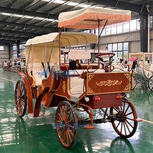 Special Transportation Electric Horse Carriage Multi-row Sightseeing Carriage Royal Wooden Carriage for Sightseeing - Product Image 5