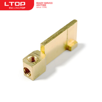 LONGTOP TL012 Bornier à vis en laiton pour courant élevé H57/H59, contact argenté, bornes rivetées ISO9001:2015