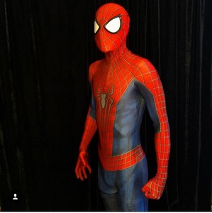 Nuevo y Asombroso Disfraz de <span class=keywords><strong>Spider</strong></span>-<span class=keywords><strong>Man</strong></span> 2 de una Pieza para Cosplay, Incluye Lentes TASM2 - Product Image 5