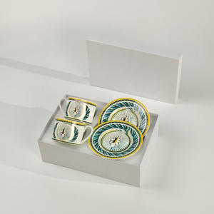 Juego de Tazas y Platos Dobles de Porcelana Fina de la Serie D, Diseño Nuevo, para el Té de la Tarde - Product Image 5