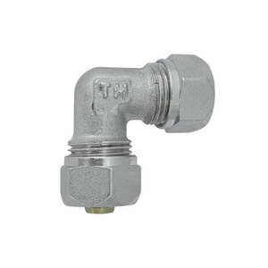 Connettore a doppia curvatura Tiemme da 14 mm per tubi multistrato e tubi idraulici - Product Image 1