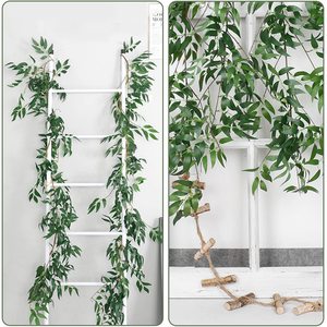 Guirnalda Artificial de Eucalipto de 100cm-200cm, Verde, Decoración para Bodas y Hogar, Accesorios para Fotografía en Exteriores - Product Image 1