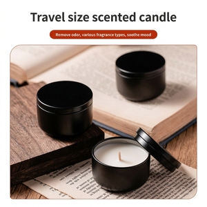 Bougie parfumée en cire de soja, format voyage, faite à la main, compacte, pour chambre à coucher, cadeau romantique, vente en gros - Product Image 5