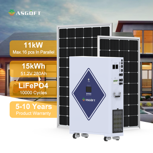 Sistema de Almacenamiento de Energía Doméstico, Batería LiFePO4 de 15KWh, 51.2V, 300AH, Sistema Híbrido Portátil Todo en Uno - Product Image 1