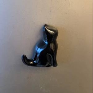 Pegatina de resina para refrigerador, creativa, 3D, simulación de animal, gato negro, magnética. - Product Image 4