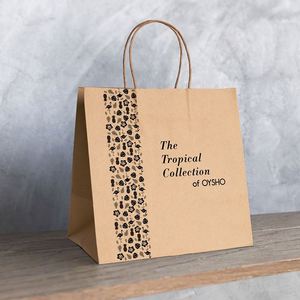 Sacs en papier kraft personnalisés avec logo imprimé, de qualité supérieure, pour aliments et café, grands sacs à pain et sandwichs, sacs à emporter avec poignée - Product Image 2