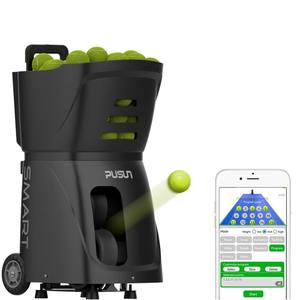 Máquina de Entrenamiento de Tenis y Pádel Portátil y Duradera con Capacidad para 120 Pelotas, Controlada por Aplicación, para Práctica de Saque Aleatorio - Product Image 1