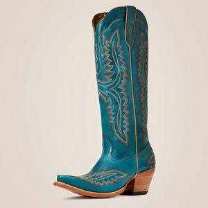 <span class=keywords><strong>Bottes</strong></span> de cow-boy personnalisées SHIKOL pour femmes, broderie classique, grande taille 14, talons blocs à fermeture éclair, <span class=keywords><strong>bottes</strong></span> hautes roses et blanches pour cow-girls - Product Image 1