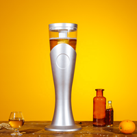 Distributeur de bière LED personnalisé 3L avec cœur de glace - Serveur de boissons en plastique ABS+PET de qualité alimentaire pour jus froids et bière artisanale