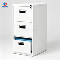 Armoire de classement verticale de style industriel, meuble de rangement de documents de bureau en métal robuste pour usage en entrepôt