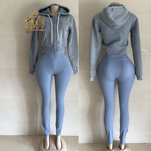 Женская хлопковая куртка и леггинсы - Product Image 6