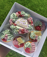 Cajas de Plástico Transparente Blancas al por Mayor para Cupcakes con Tapa Transparente de PVC, Caja de Regalo para Pasteles, Caja Blanca para Cupcakes