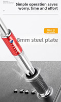 Pistolet à clous pour plafond, durable, 5 vitesses réglables, cloueur manuel pour béton avec poignée en plastique, ODM pour travaux de construction