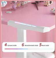 Mobilier de bureau moderne bureau debout électrique bureau élévateur personnalisé couleur rose bureau élévateur Table ergonomique réglable en hauteur