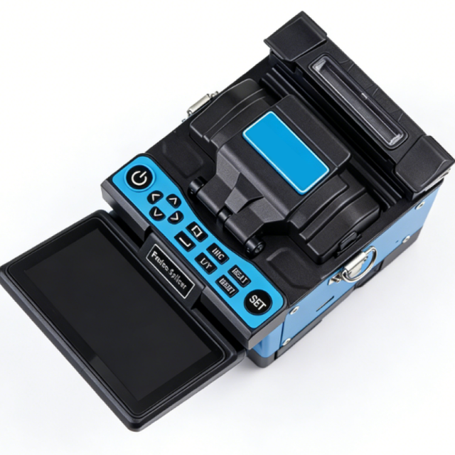 Optical Fiber Fusion Splicer Fast 8s Splicing Mini Size Manual/Automatic Operation Loss Evaluation FTTH Cable Welding Machine 40