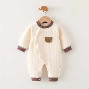 Mameluco Acolchado para Bebé, Algodón Grueso, Unisex, Ropa Abrigada para Otoño e Invierno - Product Image 1