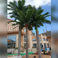 Tronc en fibre de verre paysage faux palmier intérieur extérieur grand arbre de noix de coco de Simulation pour la décoration de jardin fabricant d'arbre