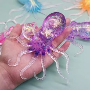 Nouveau jouet tendance Nee Doh Octopus & Cube Squish, jouet anti-stress en gelée souple à presser, jouet sensoriel NeeDoh pour enfants et adultes - Product Image 1