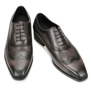 Nouvelle Arrivée Personnalisée – Chaussures Homme en Cuir Véritable Italien Peintes à la Main, Officielles, pour Affaires et Mariages, à Lacets Carrés, Légères - Product Image 5