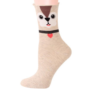 Nuovo coreano carino adorabile animale Jacquard cane gatto orecchio tubo di cotone donne giovane ragazza calzini - Product Image 5