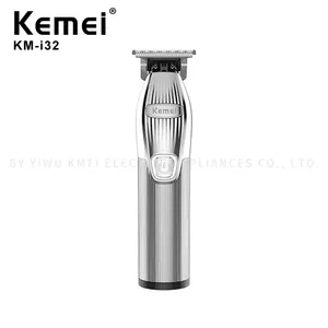 Tondeuses à cheveux électriques professionnelles pour hommes <span class=keywords><strong>Kemei</strong></span> <span class=keywords><strong>KM</strong></span>-<span class=keywords><strong>I32</strong></span> Haute qualité Rechargeable par USB Tondeuse à cheveux en métal pour hommes - Product Image 4