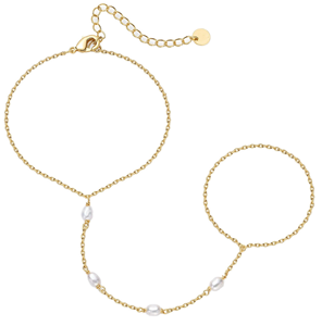 Cadena <span class=keywords><strong>de</strong></span> mano <span class=keywords><strong>de</strong></span> <span class=keywords><strong>acero</strong></span> <span class=keywords><strong>inoxidable</strong></span> chapada en <span class=keywords><strong>oro</strong></span> <span class=keywords><strong>de</strong></span> 14 quilates, pulsera <span class=keywords><strong>de</strong></span> esclavo <span class=keywords><strong>de</strong></span> <span class=keywords><strong>oro</strong></span> con anillo <span class=keywords><strong>de</strong></span> dedo, pulsera <span class=keywords><strong>de</strong></span> perlas <span class=keywords><strong>de</strong></span> agua dulce para mujer - Product Image 1