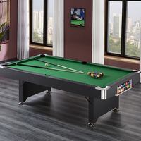 Mesa de Billar Plegable de 7FT/8FT Fácil de Instalar para Uso Doméstico con Tablero de Comedor