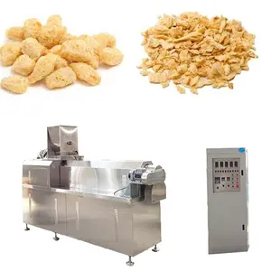 automatic soy meat isolate processing machine line textured soya protein soya chunks manufacturing extruder