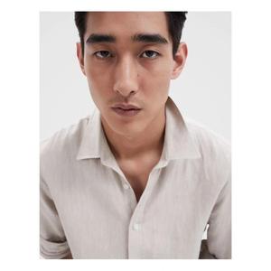 เสื้อเชิ้ตผู้ชาย สไตล์สมาร์ทแคชชวล ทรงปกติ ผ้าระบายอากาศ เหมาะสำหรับใส่ทำงานและชุดลำลองในชีวิตประจำวัน - Product Image 4