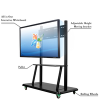 Komputer All-in-One Baru 50-98 inci Prosesor Intel Core I3 I5 I7 Layar Besar untuk Bisnis Pendidikan Kelas Stok Win10
