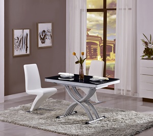 玻璃餐桌套装茶几敞篷经典意大利变身折叠上下餐厅家具 - Product Image 5
