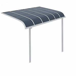 Auvent en alliage d'aluminium Hesswei avec toit en polycarbonate pour terrasse de villa - Product Image 1
