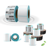 Stiker Label Pengiriman Barcode Kertas Sintetis Tahan Air Dingfeng Grosir Pabrik 100x150mm untuk Printer Thermal