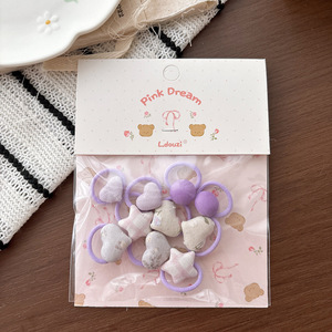 Joli élastique à cheveux fait main pour enfants, motif <span class=keywords><strong>pouce</strong></span>, pour filles - Product Image 2