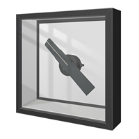 Projecteur holographique 3D connecté Wi-Fi et USB avec écran LED/LCD de 15 cm, contrôle par application mobile, boîtier carré en bois, bonne qualité