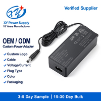 Adaptateur secteur de bureau IEC C8, 12V 5A 60W AC DC SMPS avec certifications CE GS CETLus pour équipement de communication OEM