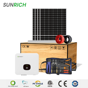 Sunrich hoàn chỉnh năng lượng mặt trời hệ thống Hybrid <span class=keywords><strong>Kit</strong></span> 3000W 4000W 5000W 5KW 6KW 10KW 15KW tấm pin mặt trời hệ thống điện cho nhà - Product Image 2