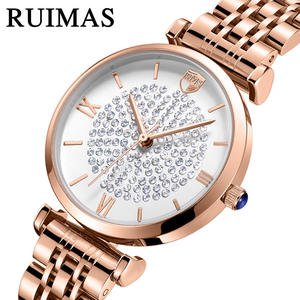 Reloj de Mujer con Diseño de Cielo Estrellado, Esfera con Diamantes, Reloj de Cuarzo Casual - Product Image 1