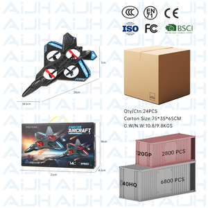 Aijh 6 trục con quay hồi chuyển bọt <span class=keywords><strong>RC</strong></span> máy bay 360 lật điều khiển từ xa máy bay trực thăng máy bay chiến đấu máy bay phản lực với ánh sáng tự động lơ lửng <span class=keywords><strong>RC</strong></span> máy bay đồ chơi - Product Image 6